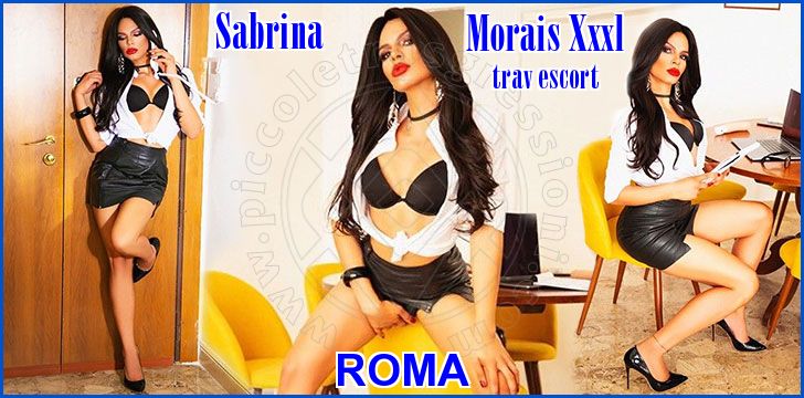 Biglietto da visita Virtuale Sabrina Morais Xxxl Travescort Roma 389 1314160
